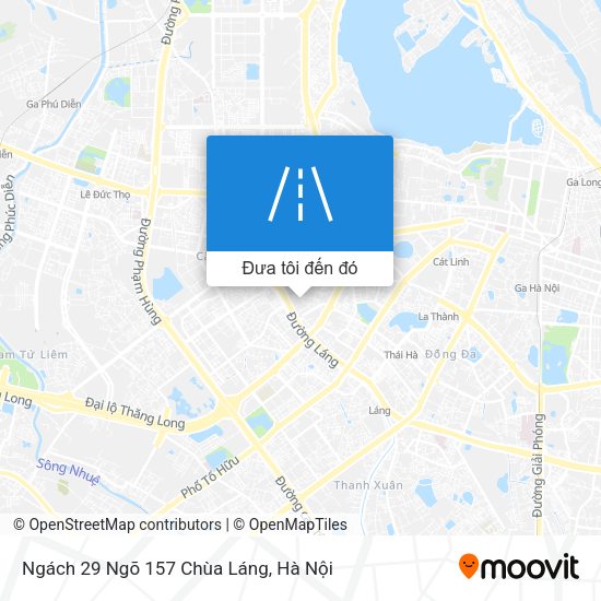 Bản đồ Ngách 29 Ngõ 157 Chùa Láng