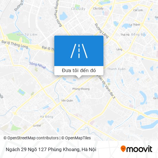 Bản đồ Ngách 29 Ngõ 127 Phùng Khoang