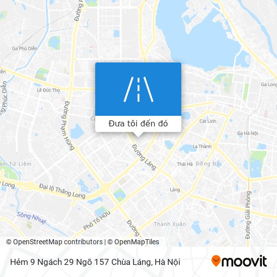 Bản đồ Hẻm 9 Ngách 29 Ngõ 157 Chùa Láng