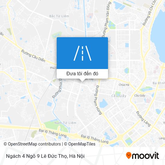 Bản đồ Ngách 4 Ngõ 9 Lê Đức Thọ