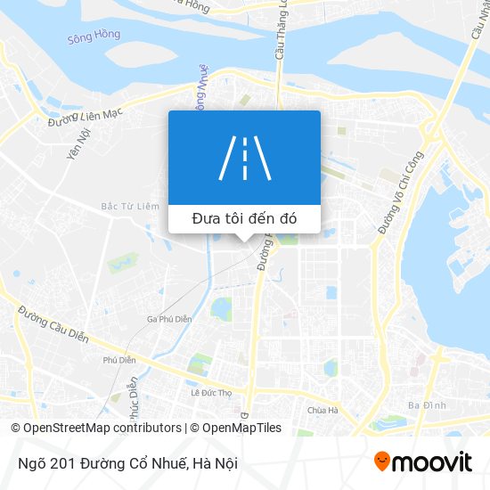 Bản đồ Ngõ 201 Đường Cổ Nhuế