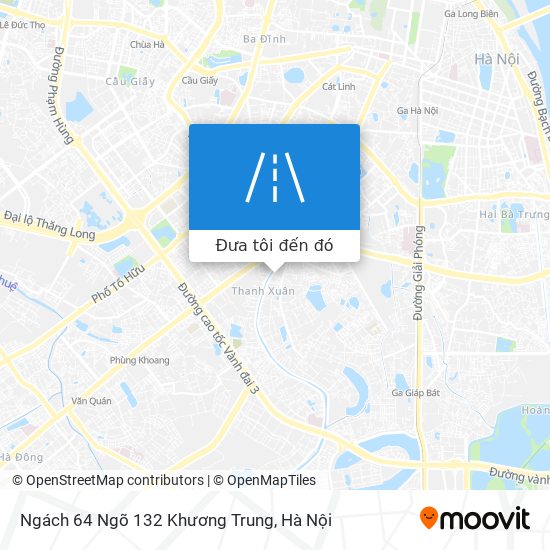 Bản đồ Ngách 64 Ngõ 132 Khương Trung