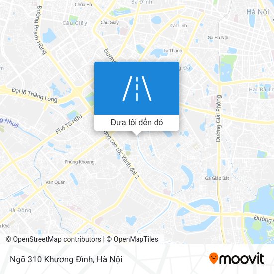 Bản đồ Ngõ 310 Khương Đình