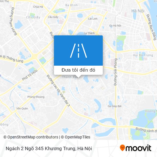 Bản đồ Ngách 2 Ngõ 345 Khương Trung