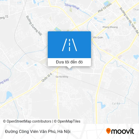 Bản đồ Đường Công Viên Văn Phú