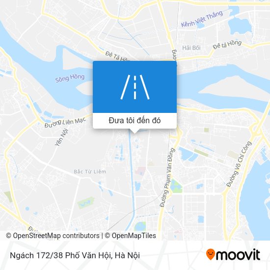Bản đồ Ngách 172/38 Phố Văn Hội