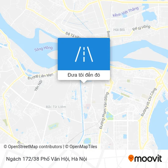 Bản đồ Ngách 172/38 Phố Văn Hội