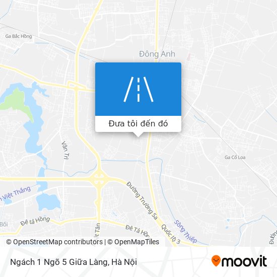 Bản đồ Ngách 1 Ngõ 5 Giữa Làng