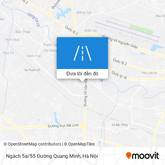 Bản đồ Ngách 5a/55 Đường Quang Minh