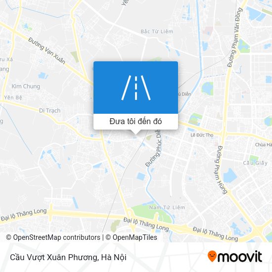 Bản đồ Cầu Vượt Xuân Phương