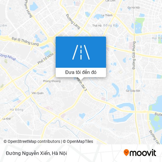 Bản đồ Đường Nguyễn Xiển