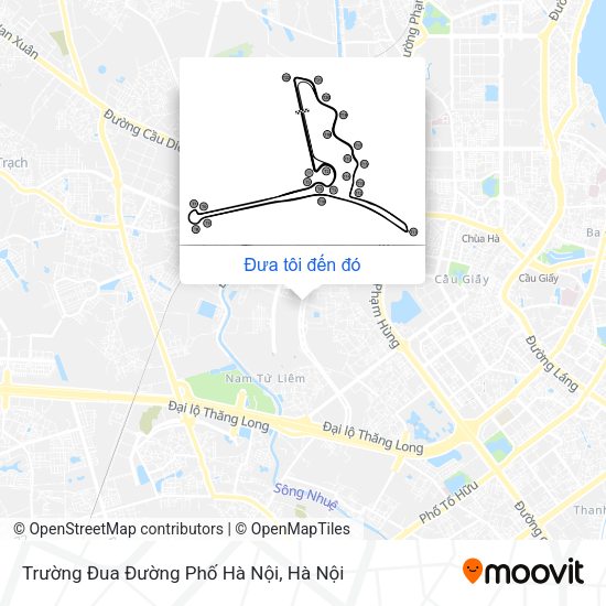 Bản đồ Trường Đua Đường Phố Hà Nội