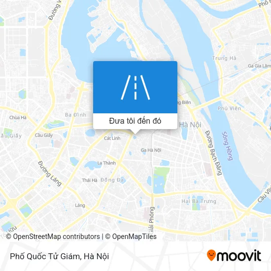 Bản đồ Phố Quốc Tử Giám