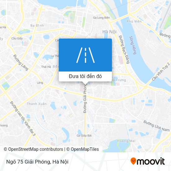 Bản đồ Ngõ 75 Giải Phóng
