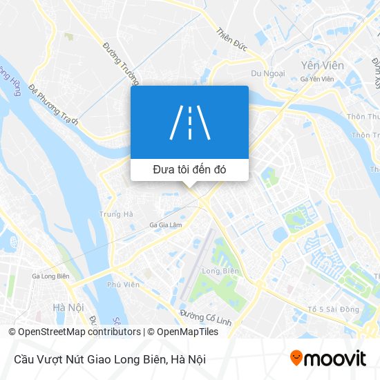 Bản đồ Cầu Vượt Nút Giao Long Biên