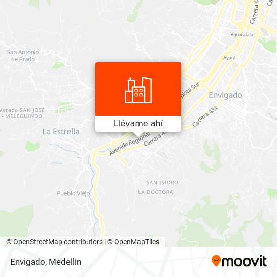 Mapa de Envigado