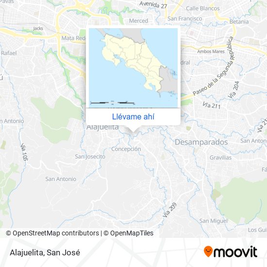 Mapa de Alajuelita