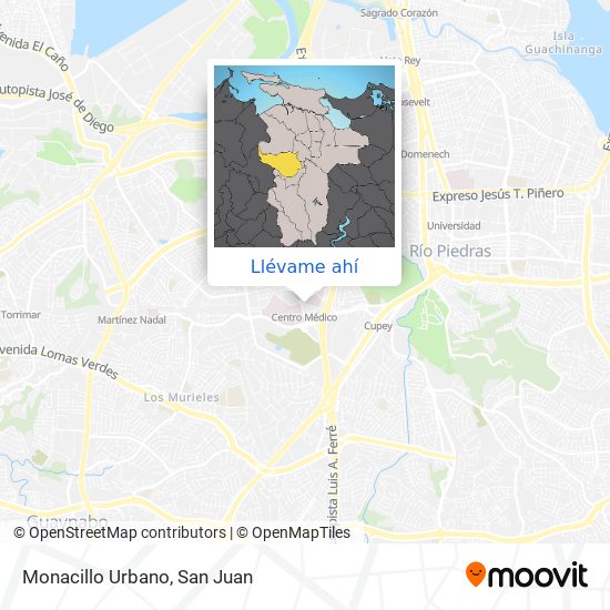 Mapa de Monacillo Urbano