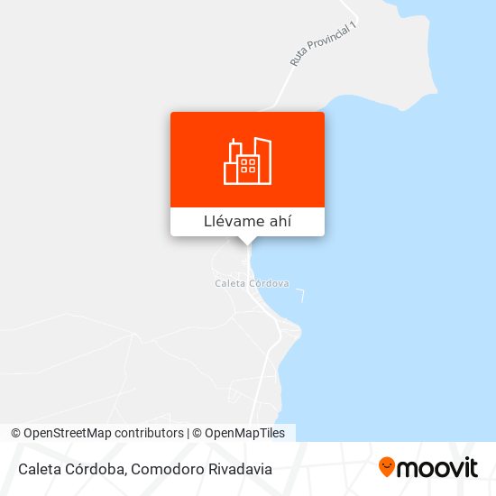 Mapa de Caleta Córdoba