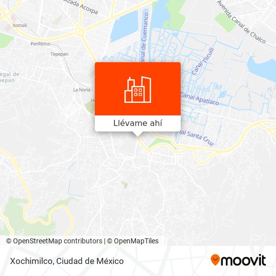 Mapa de Xochimilco