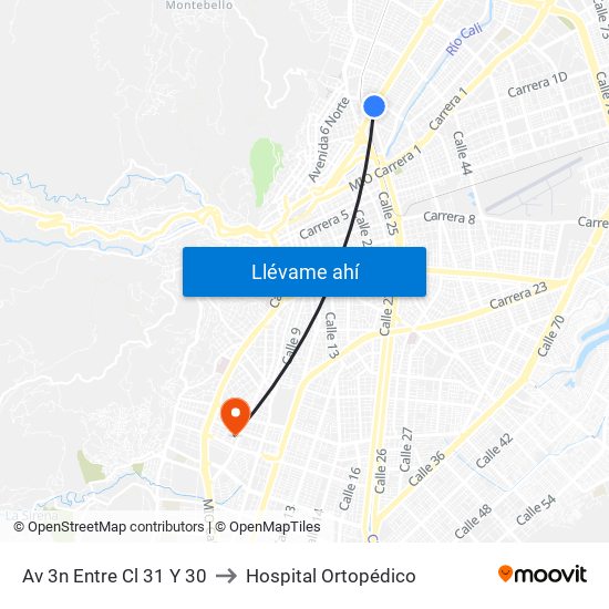 Av 3n Entre Cl 31 Y 30 to Hospital Ortopédico map