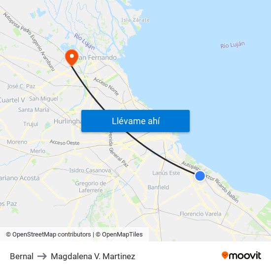 Bernal to Magdalena V. Martinez map