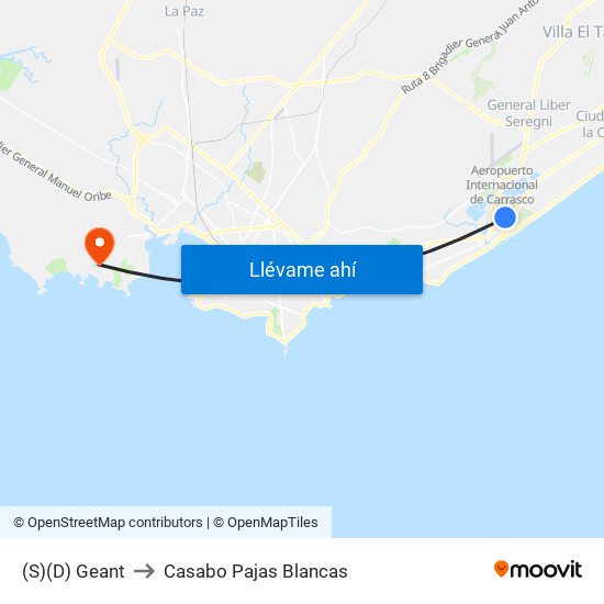 (S)(D) Geant to Casabo Pajas Blancas map