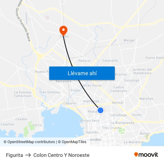 Figurita to Colon Centro Y Noroeste map