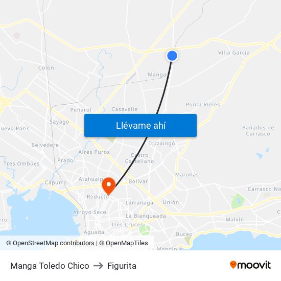 Manga Toledo Chico to Figurita map