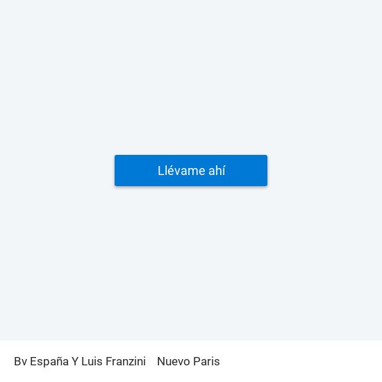 Bv España Y Luis Franzini to Nuevo Paris map