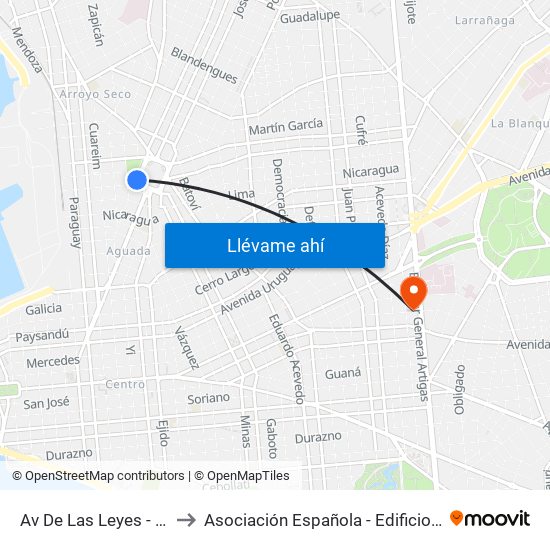 Av De Las Leyes - Guatemala to Asociación Española - Edificio Oscar Magurno map