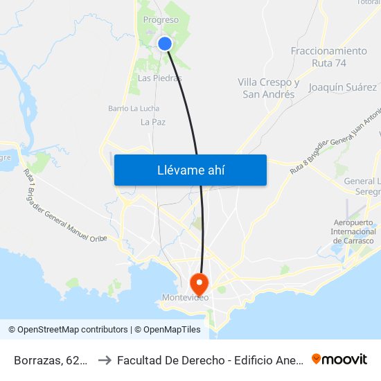 Borrazas, 6201 to Facultad De Derecho - Edificio Anexo map
