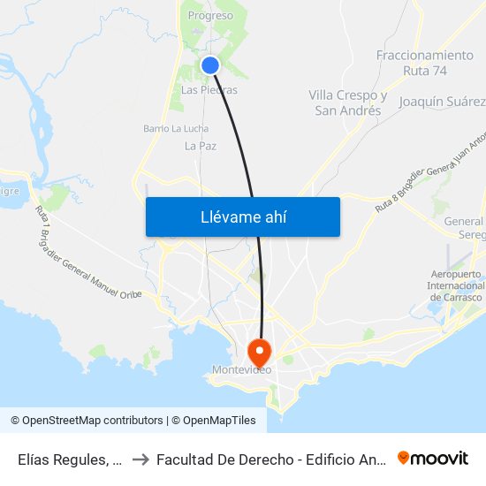 Elías Regules, 24 to Facultad De Derecho - Edificio Anexo map