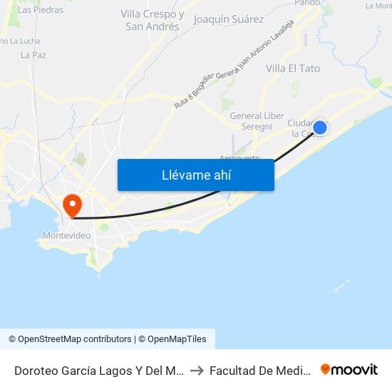 Doroteo García Lagos Y Del Monte to Facultad De Medicina map