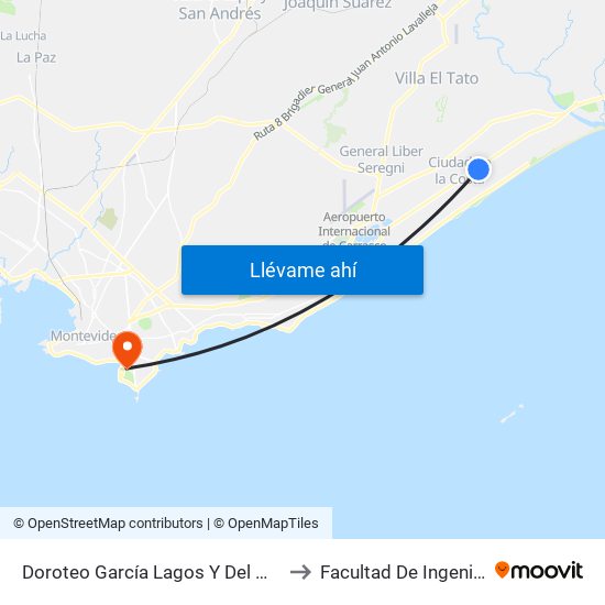 Doroteo García Lagos Y Del Monte to Facultad De Ingeniería map