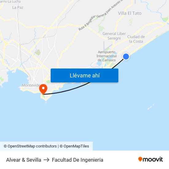 Alvear & Sevilla to Facultad De Ingeniería map