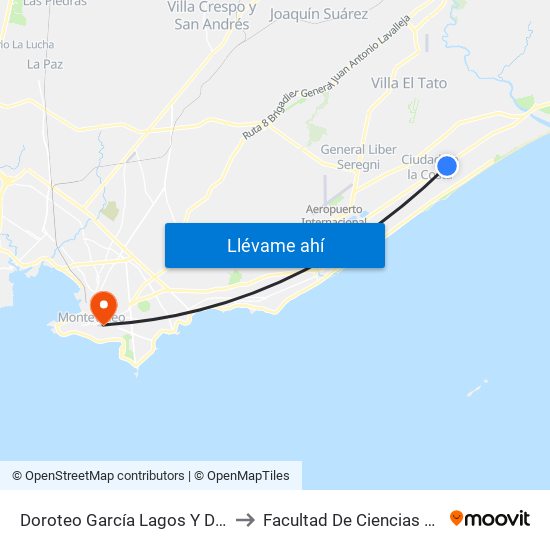 Doroteo García Lagos Y Del Monte to Facultad De Ciencias Sociales map
