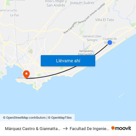 Márquez Castro & Giannattasio to Facultad De Ingenieria map