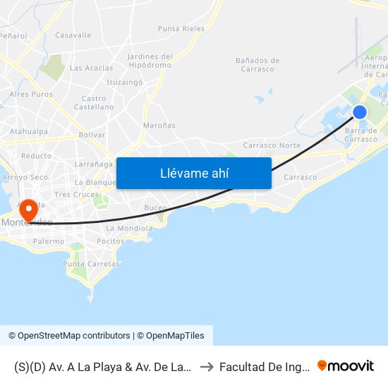 (S)(D) Av. A La Playa & Av. De Las Américas to Facultad De Ingenieria map