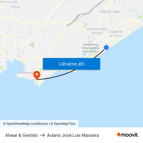 Alvear & Gestido to Aulario José Luis Massera map