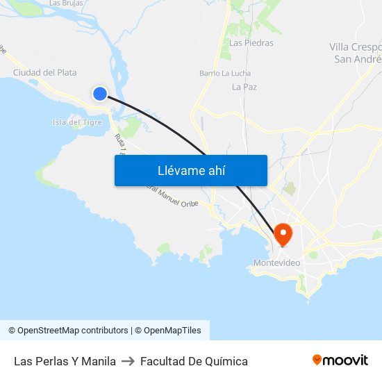Las Perlas Y Manila to Facultad De Química map