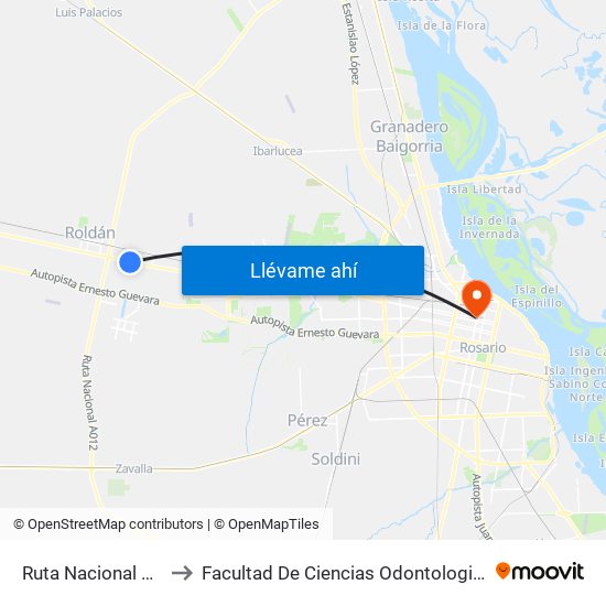 Ruta Nacional 9, 8 to Facultad De Ciencias Odontologicas map