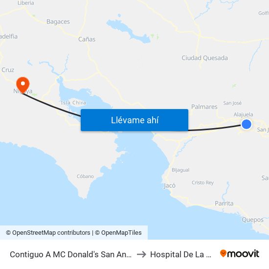 Contiguo A MC Donald's San Antonio, Belén to Hospital De La Anexión map