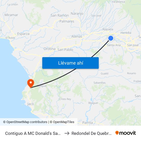 Contiguo A MC Donald's San Antonio, Belén to Redondel De Quebrada Ganado map