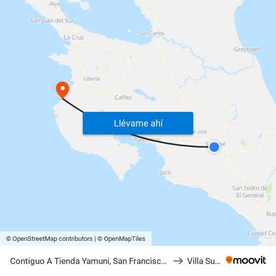 Contiguo A Tienda Yamuni, San Francisco San José to Villa Sueno map