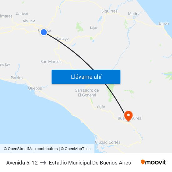 Avenida 5, 12 to Estadio Municipal De Buenos Aires map