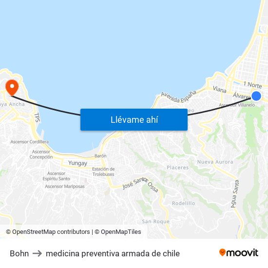 Bohn to medicina preventiva armada de chile map