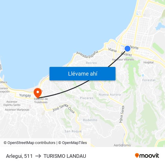 Arlegui, 511 to TURISMO LANDAU map