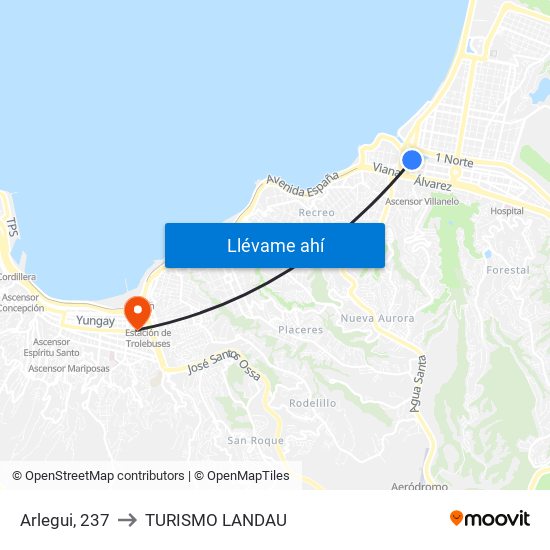 Arlegui, 237 to TURISMO LANDAU map