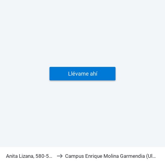 Anita Lizana, 580-592 to Campus Enrique Molina Garmendia (Uls) map